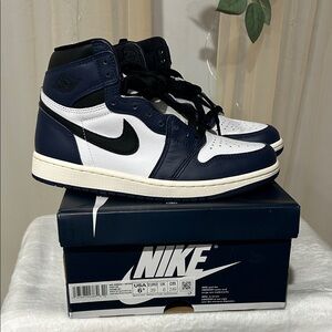 Nike Air Jordan 1 High Navy / White | Brand New | Men’s 6.5 / Women’s 8 with box